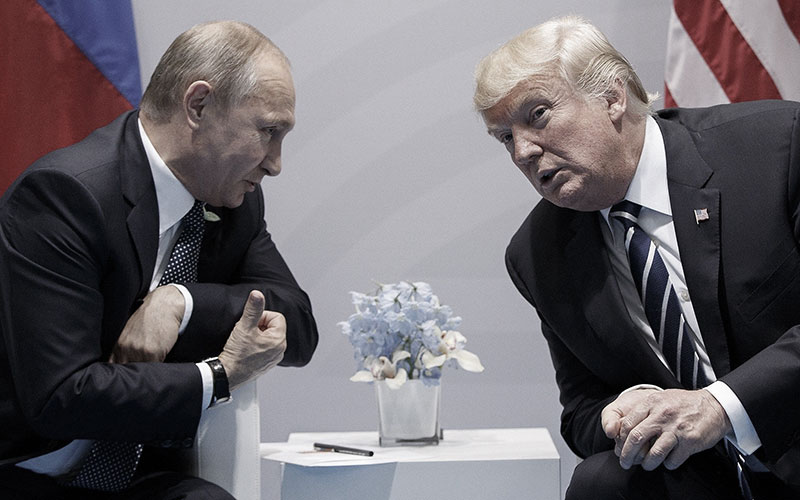 Vladimir Putin y Donald Trump.