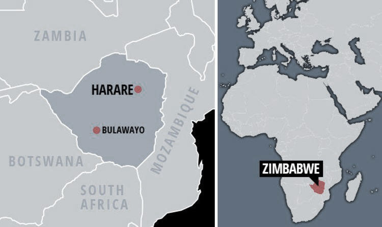 mapa de zimbabwe