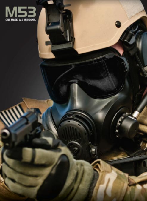 mascara antigas militar