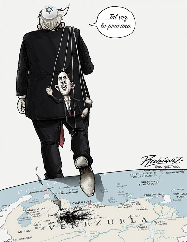 trump guaido titere