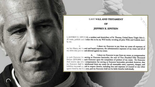 Testamento de Jeffrey Epstein