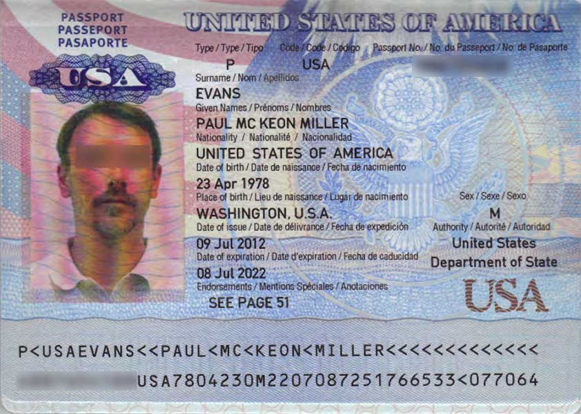 pasaporte estadounidense