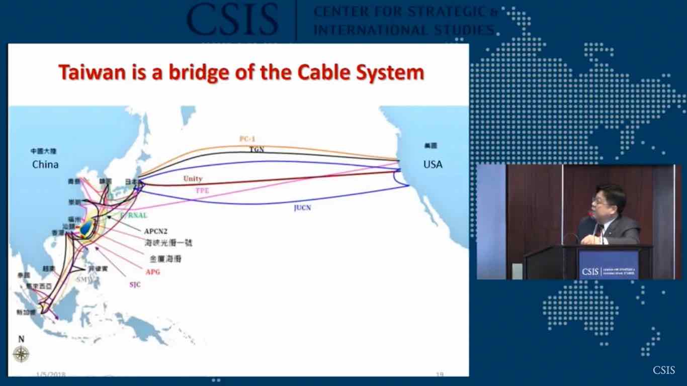Joseph Hwang, de la Escuela Superior de Guerra de Taiwán, habla en un CSIS sobre cómo Taiwán actúa como amortiguador para proteger la infraestructura de datos de Estados Unidos frente a China.