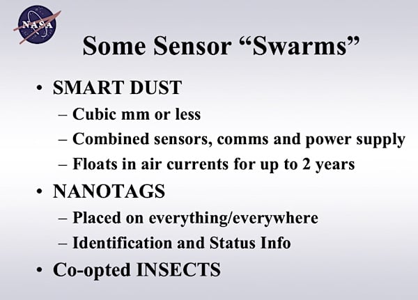 sensor swarms nasa