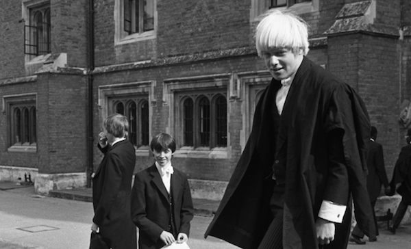 El joven Boris en los días de Eton.