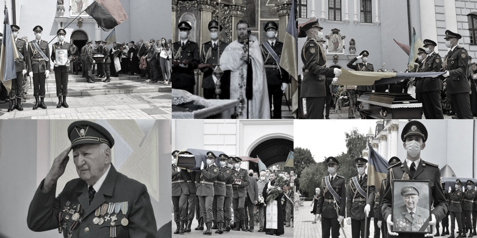En Ucrania rinden honores a un agente de la SS nazi el día de su funeral