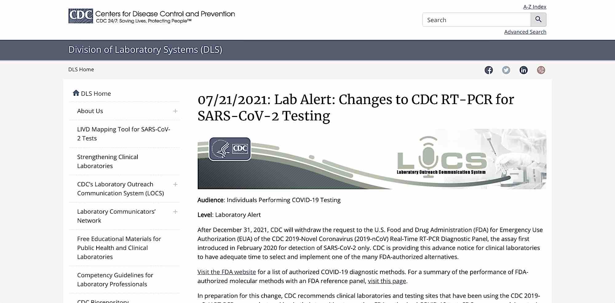 Estados Unidos anula el test PCR: ya no valdrá como prueba para detectar el Covid-19