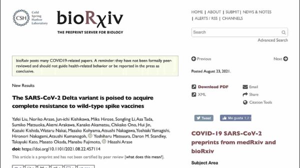 Estudio de Universidad de Osaka muestra que la vacuna de Pfizer pronto será completamente inútil contra la variante Delta