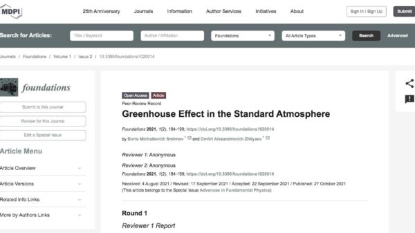Los modelos climáticos SOBRESTIMAN el impacto del CO2 en las temperaturas globales, concluye un reciente estudio revisado por pares