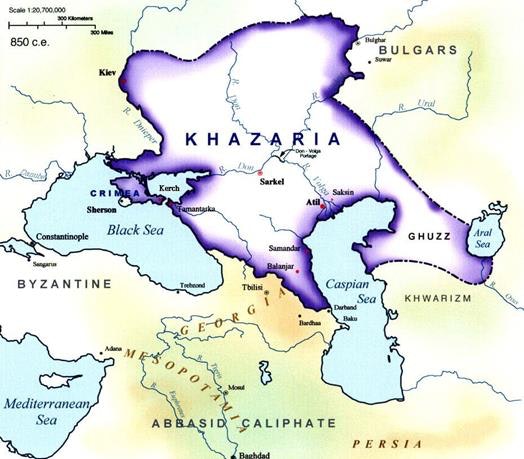 Figura 2: El Reino de Khazaria.