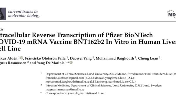 La vacuna COVID-19 de Pfizer entra en las células del hígado y se convierte en ADN, según estudio de la Universidad Lung de Suecia
