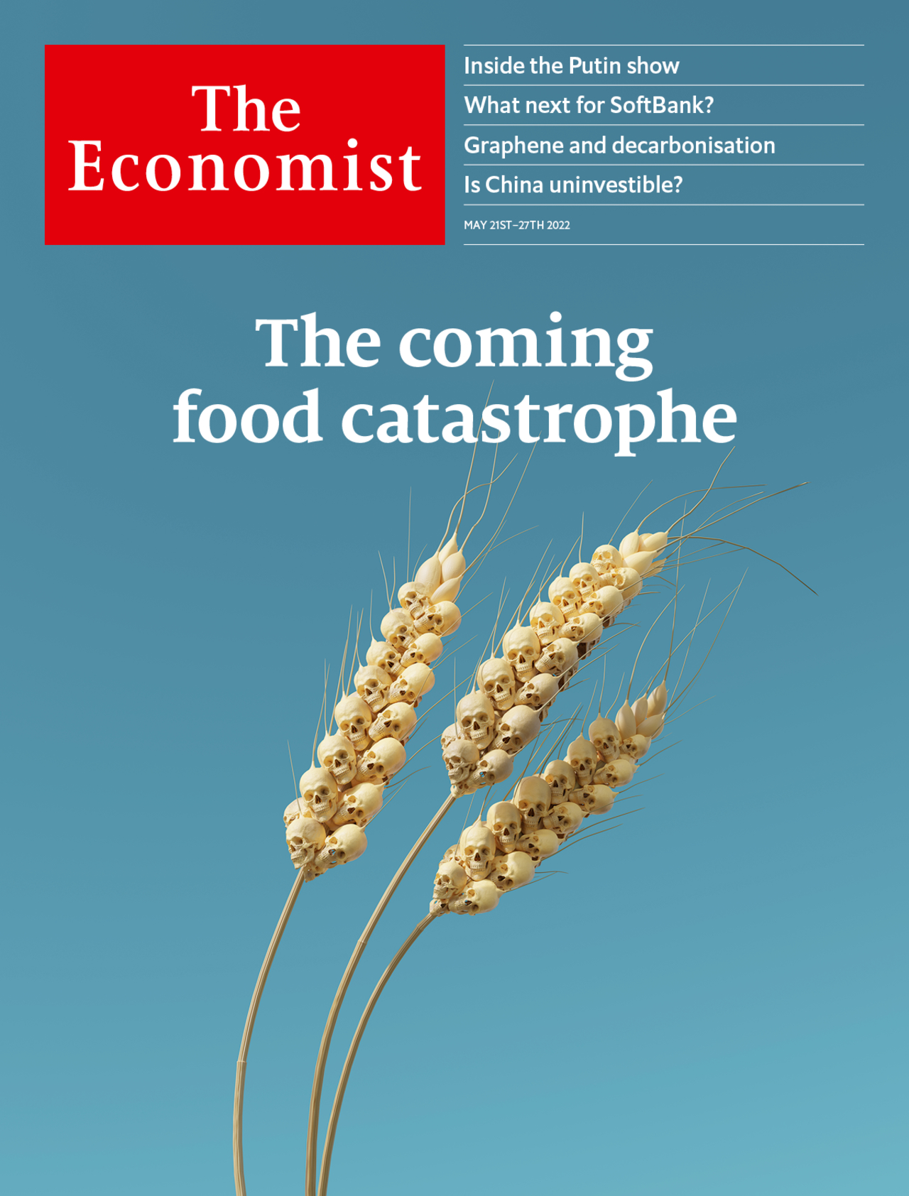 Foto: “La catástrofe alimentaria que se avecina”, anunciada en la portada de la revista The Economist (propiedad de las familias maltusianas Rothschild y Agnelli, de la nobleza negra anglo-veneciana).