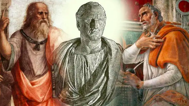 Platón, Cicerón y San Agustín