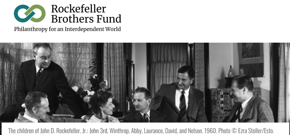 Quiénes somos | Rockefeller Brothers Fund, Fuente: rbf.org