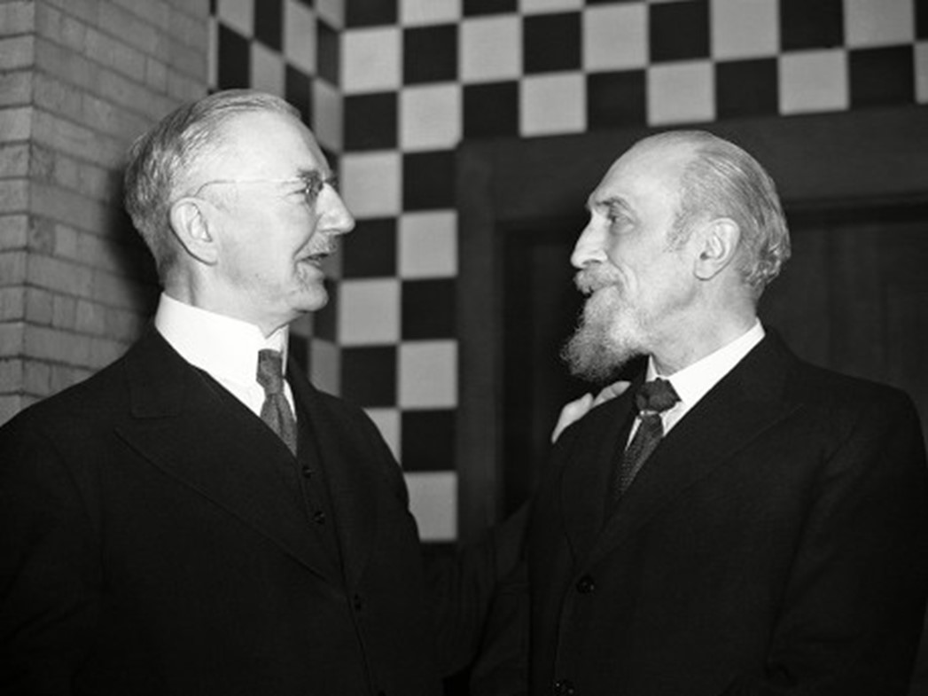 Hjalmar Schacht y Montagu Norman