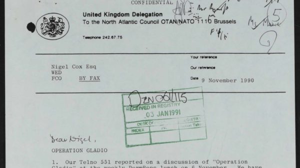 Archivos desclasificados revelan el papel británico en los ejércitos terroristas Gladio de la OTAN