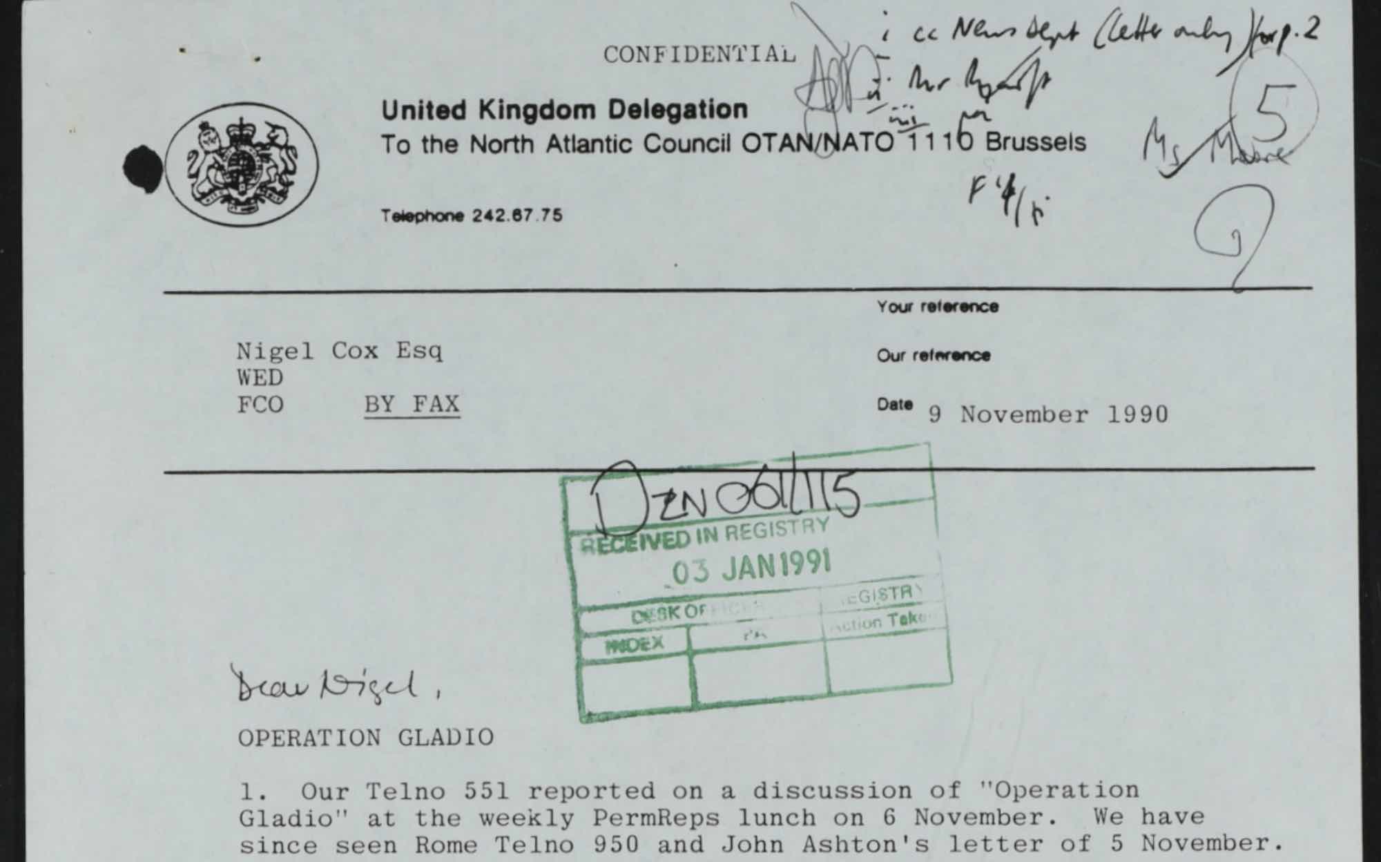 Archivos desclasificados revelan el papel británico en los ejércitos terroristas Gladio de la OTAN