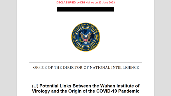 Informe de inteligencia de EEUU no encuentra evidencia directa del origen del COVID en laboratorio de Wuhan
