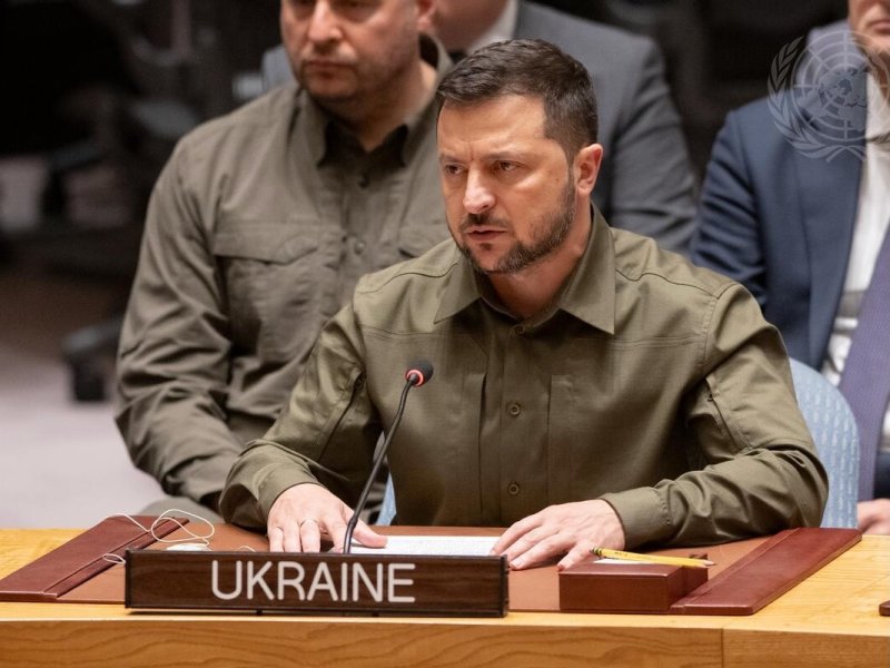 El presidente ucraniano Zelenski hizo uso de la palabra antes que los miembros del Consejo de Seguridad, en violación del reglamento de esa instancia de las Naciones Unidas.